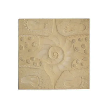 Sandstone Polishing Decorative Wall Panels Carved For Floor Board