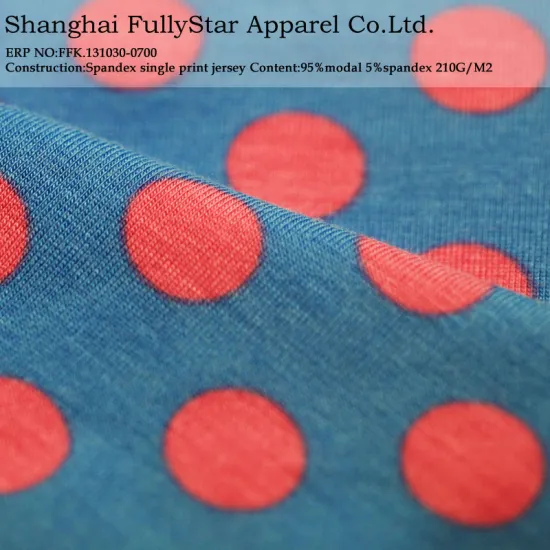 modal spandex single jersey printing fabric