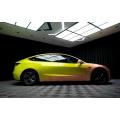 PET High Glossy Lemon Honey Car Color changing Vinyl