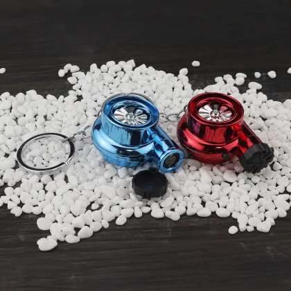Electric Turbo Cigarette Lighter Keychain