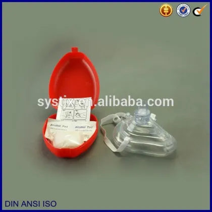 Chinese products red color shell first aid CPR mask
