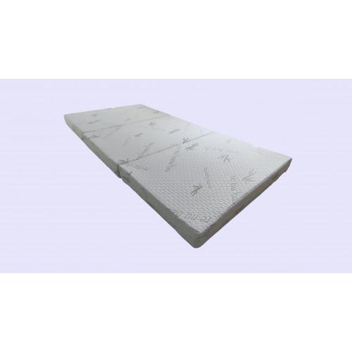 Tri fold memory foam mattress topper