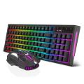 Teclado e mouse sem fio RGB e mouse para jogos