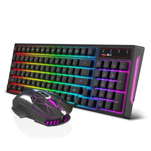 China Wireless RGB Glowing Keyboard And Mouse For Gaming Factory