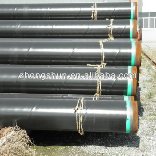 SSAW-API 5L X56 steel pipe with 2PE coating