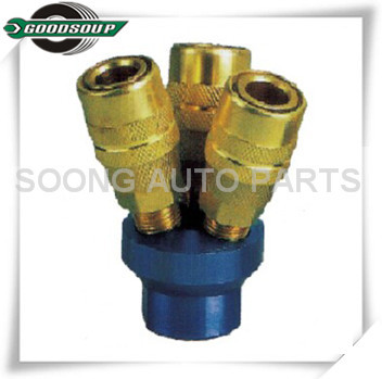 Multi-size Nitto Type Quick Couplings 3-way Air Quick Coupler