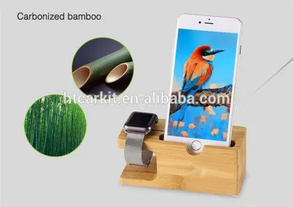 2016 Newest Stand Wood Charger Holder for Apple Watch desktop