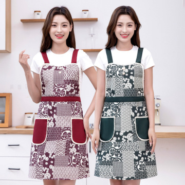 Adjustable Polyester-Cotton Apron with Pocket - Kitchen Cooking Gift