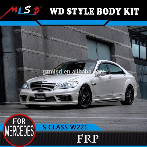 High quality perfect fitment WD style W221 body kit auto bumper for Mercedes-Benz