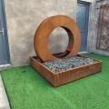 Decorative water fountains corten steel water curtain