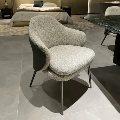 Single Reading Leisure Sofa Chair PU Leather Fabric