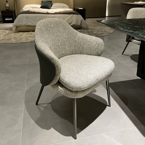 Back Chair Single Reading Leisure Sofa Chair PU Leather Fabric Manufactory
