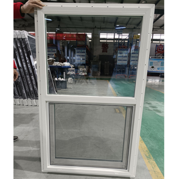 Weika American Style 82mm مخصص واحد Hung UPVC الإمالة نافذة مع زعنفة التثبيت
