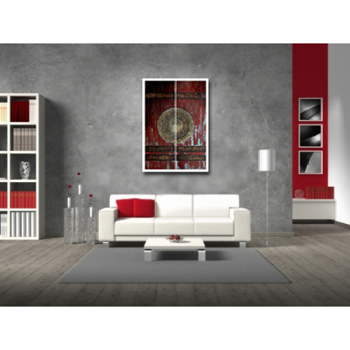 Rustic Red Door Wall Decor