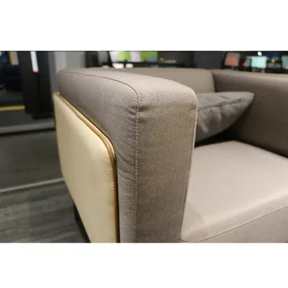 modern European style three seat sectional fabric sofa