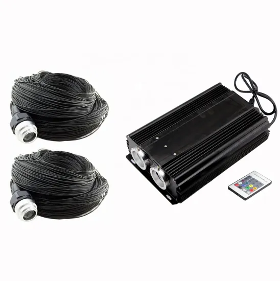 DIY Underwater Fiber Optic Starlight Pool Lighting Kit: 60W RGB LED Illuminator + 800pcs Fiber Optic Cables + 80pcs End Fittings