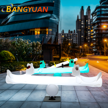 Waterproof LED Garden Seesaw Bench