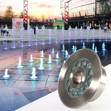 12W 15W 18W IP68 Waterproof Warm White Pool Fountain Lights for Outdoor Use in Parks