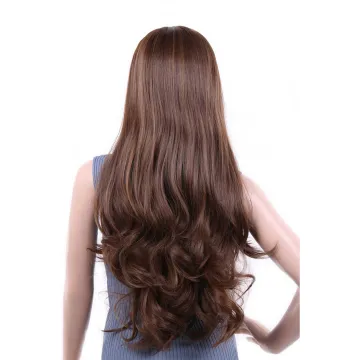 Factory Wholesale 24 Inch Omber Long Straight Natural Wave Heat Resistant Fiber Cosplay Wigs Synthetic Lace Front Wigs