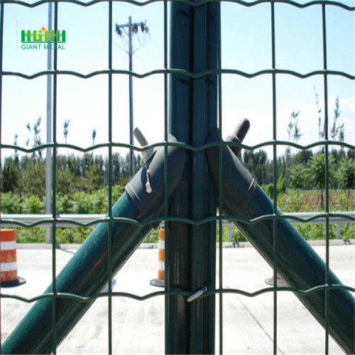 Green euro steel fence