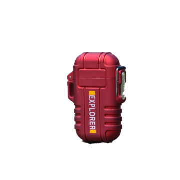 Customizable Classic Double Arc Plasma Smoking Lighter with Four Color Options - Rechargeable via USB