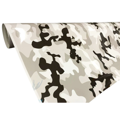 Digital Snow Camouflage PVC Vinyl Wrap