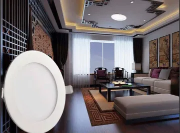 pure white LED round panel light 18W 24W