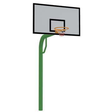 Premium underground round tube basketball loop stand