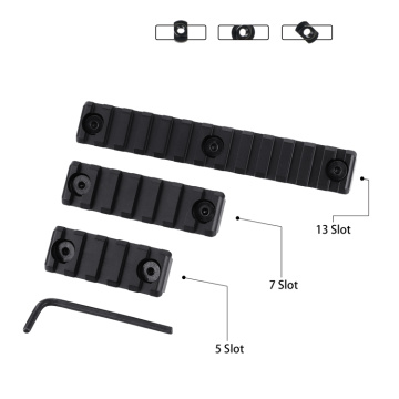 5 7 13-Slots Lightweight M-Lok Picatinny Rail Section