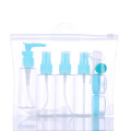 30ml 50ml fine mist spray hand sanitizer holder clear baby travel soap bottle with PVC zipper bag