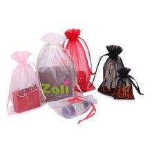 exquisite customized logo colorful organza bag