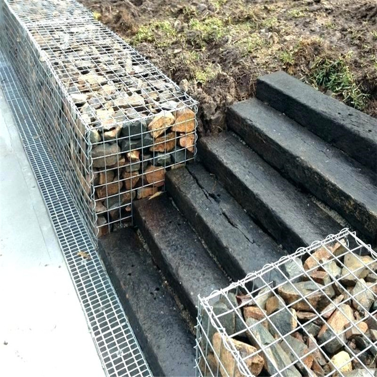 Heavy Galvanized Woven Gabion Basket Gabion Fence Wall