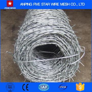 Top Quality 15-30m Barbed Wire Length Per Roll For Sale