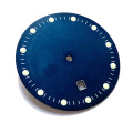 Matt Blue Painting dots lume watch dial