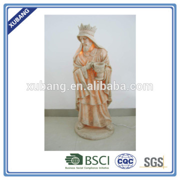 high quality religious figurine with light chain decoration