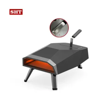 Mini Outdoor Pizza Oven 12 Inches Camping Portable Wood Burning Oven for Garden