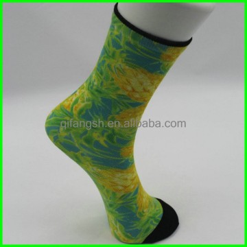 360 degree seamless cotton printed socks