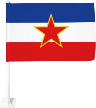Hot Selling Custom Wholesale Yugoslavia Car Flag 30cm*45cm Made in China