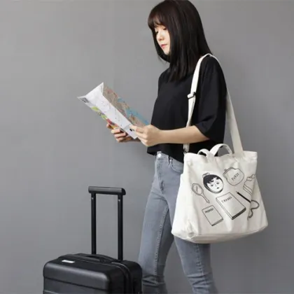 Mido canvas pockets for a travelling bag