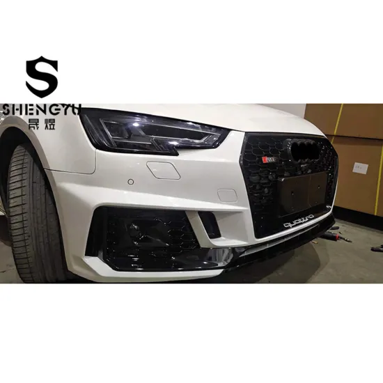 Upgrade Kit for Audi A4 B9 2017-2019 to RS4 Style - Front Bumper, Grille, Front Lip, Rear Diffuser