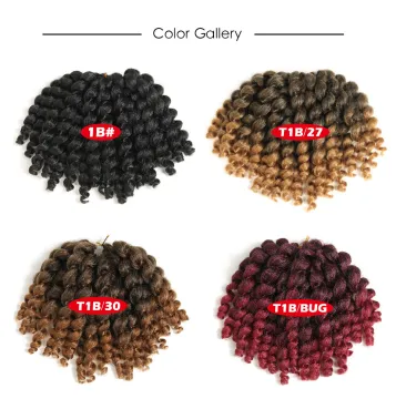 6inch 8inch Wand Curl Crochet Braids Jamaican Bounce Synthetic Crochet Hair Extension for Black Women