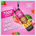 本物の卸売R＆Mモンスター7000パフ