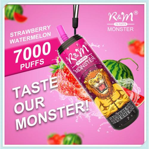 R&amp;M Monster 7000 Puffs Todos los sabores del dispositivo