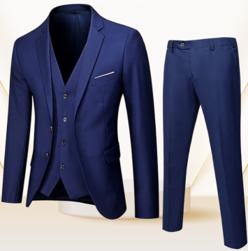 Designer italiano di lusso 3-PC Slim Fit Business Abito per uomini