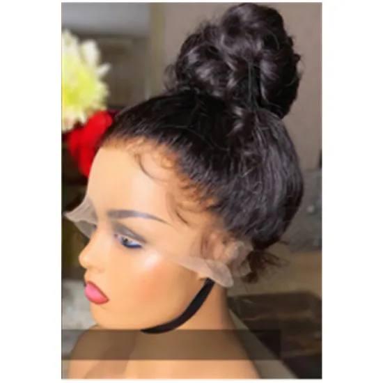 150 180 Density HD Full Lace Human Hair Wigs for Black Women Wholesale Brazilian Virgin Hair HD Lace Front Wig with Baby Hair