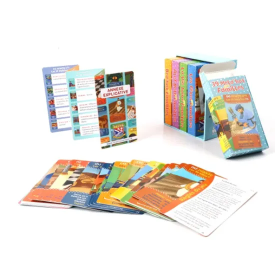 Customized Printing Kids Learning Flashcards Boxes