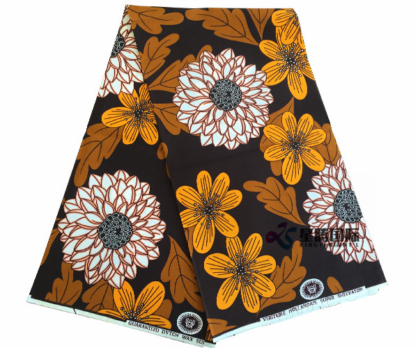 Imitation Wax Printed Textile For Women Dress