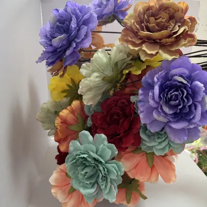 Artificial Wedding Flowers: Lotus Peony Silk Flowers for Decorations and Photoshoots