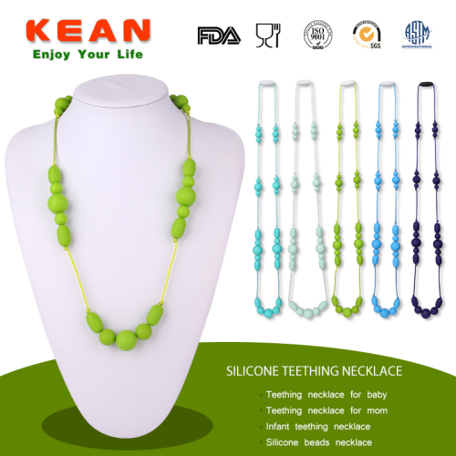 Silicone Baby Teething Jewellery Bead Necklace