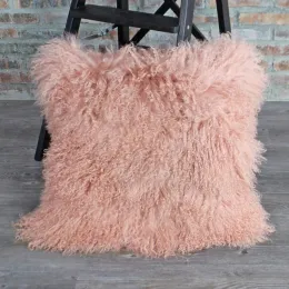 mongolian lamb fur pillow cases